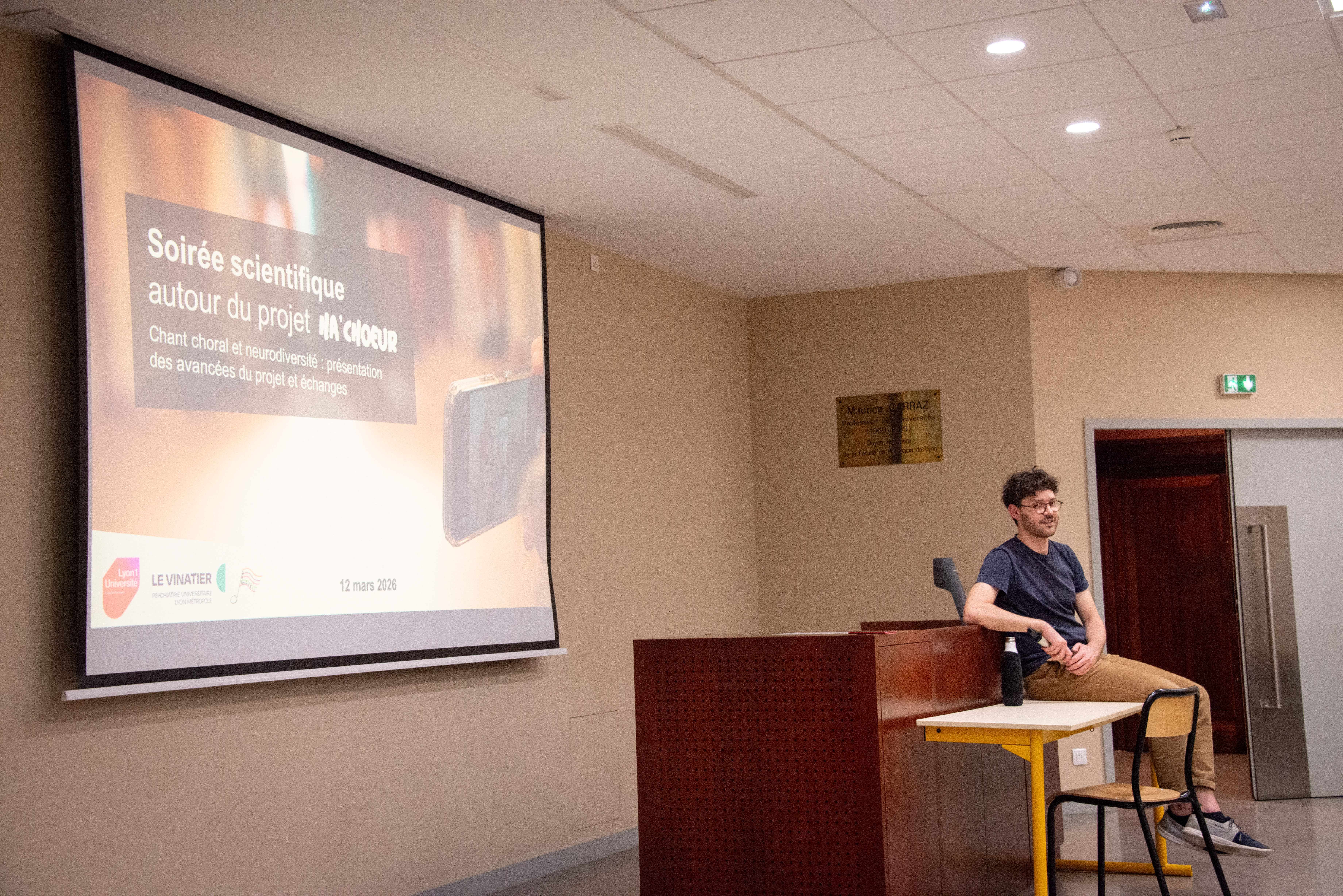 Nicolas introduit la soirée du 12 mars autour du Ha'Choeur